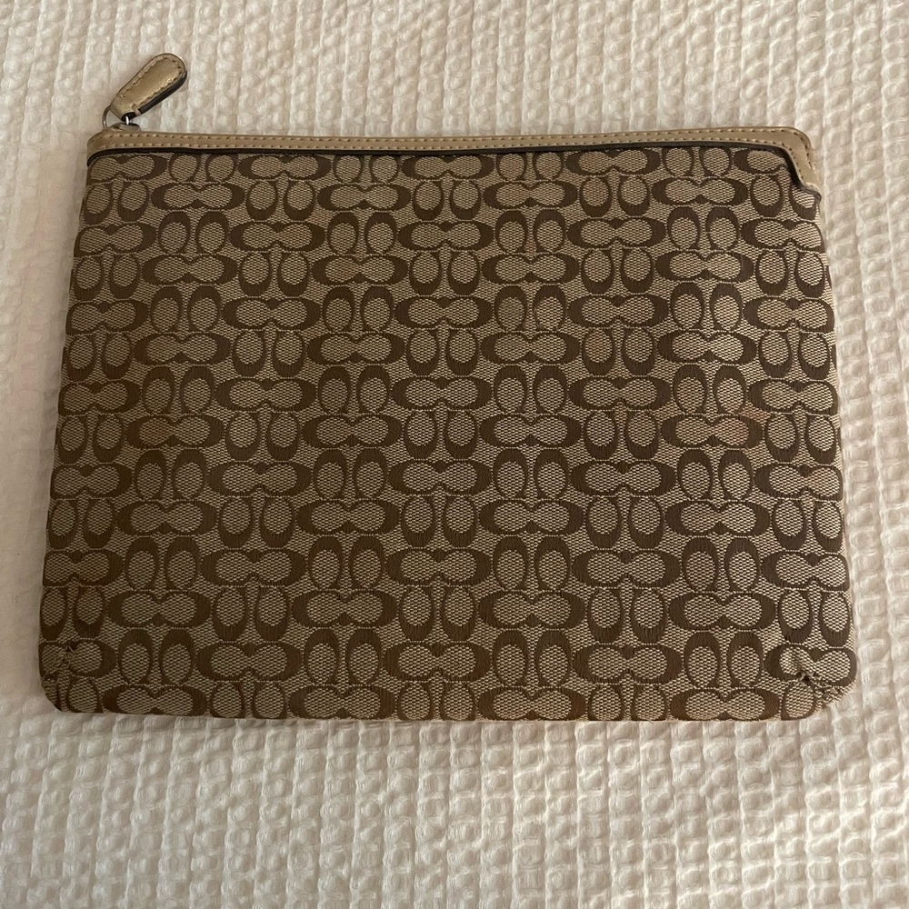 Coach clutch or makeup pouch